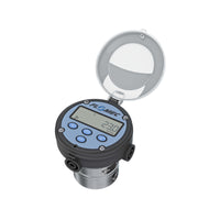 1" Oval Gear Aluminum NPT Flow Meter, RT14 Transmitter with Built-In Digital Display