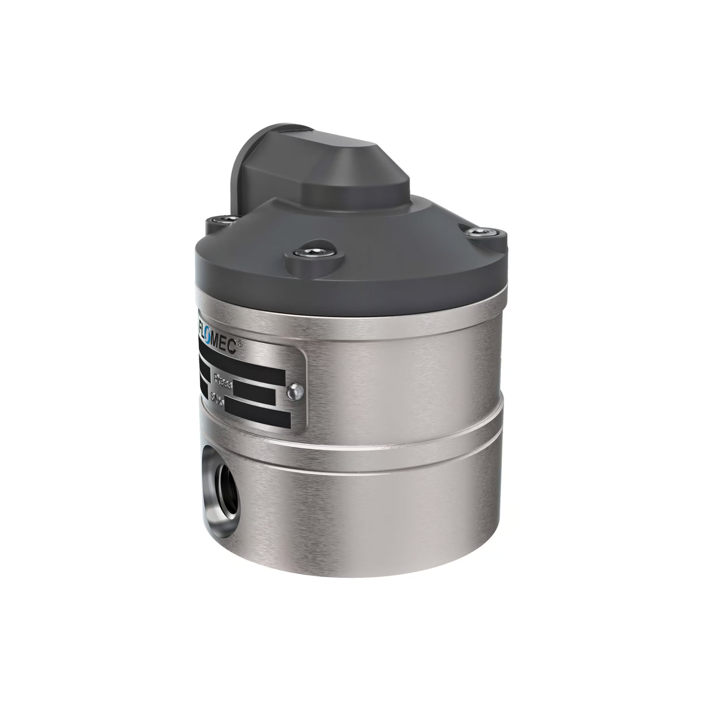 1/4" Oval Gear Stainless Steel NPT Blind Transmitter