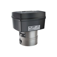 1/4" Oval Gear Stainless Steel NPT Flow Meter, RT40 Transmitter with Built-In Digital Display