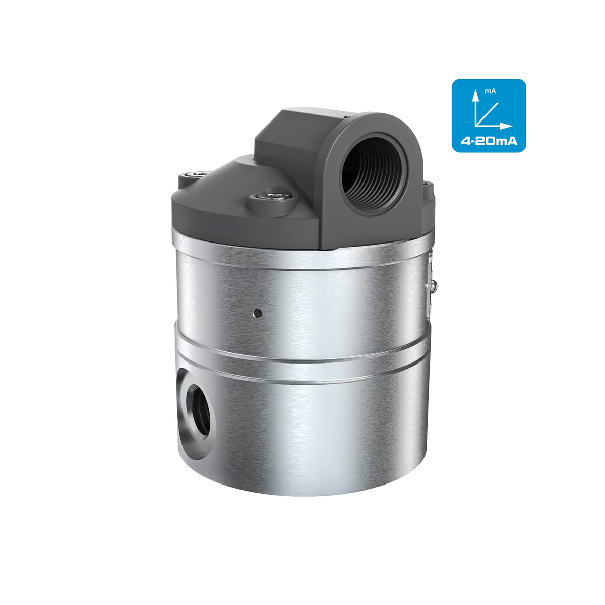3/8" Oval Gear Aluminum NPT Blind Transmitter with Analog Output (4-20mA)