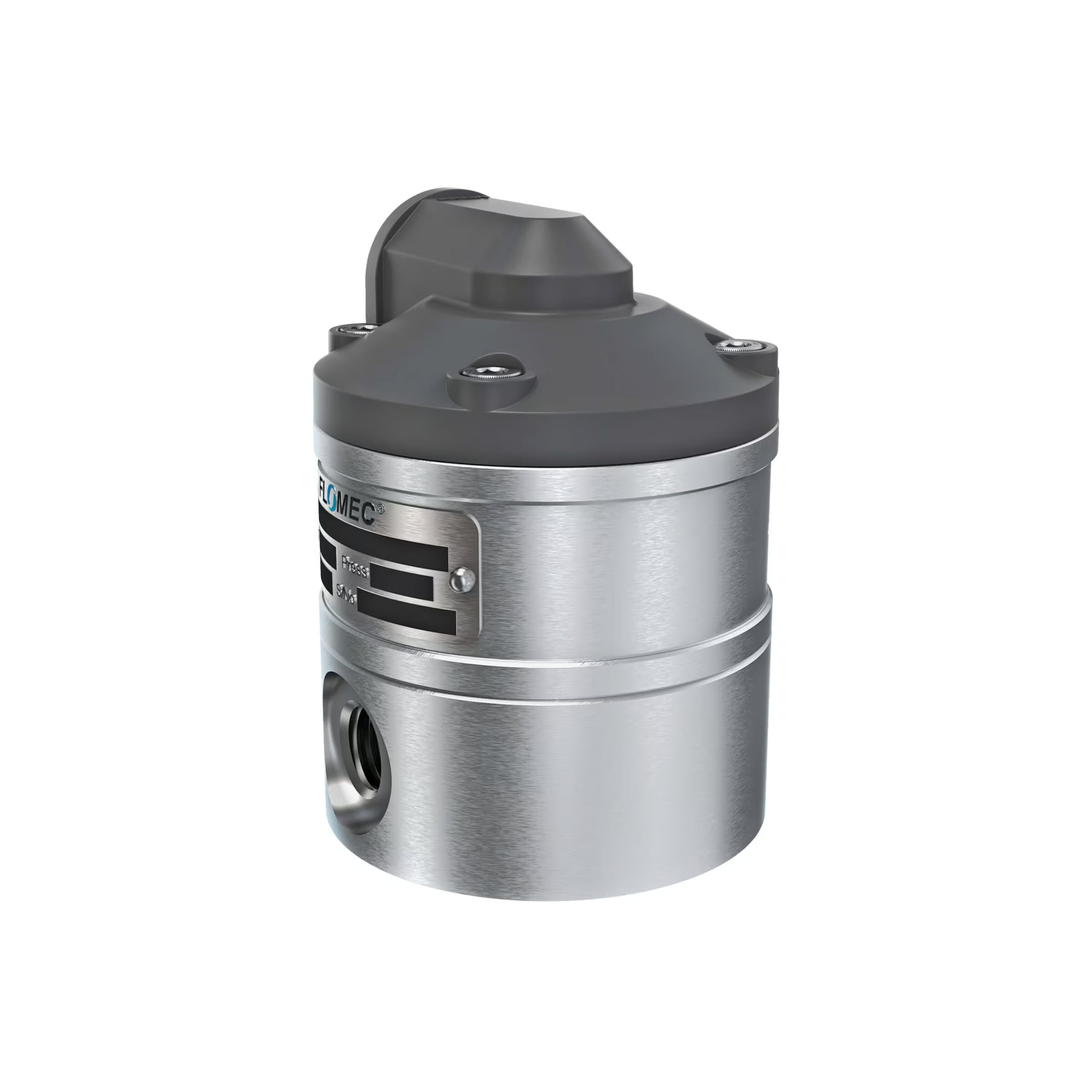 3/8" Oval Gear Aluminum NPT Blind Transmitter