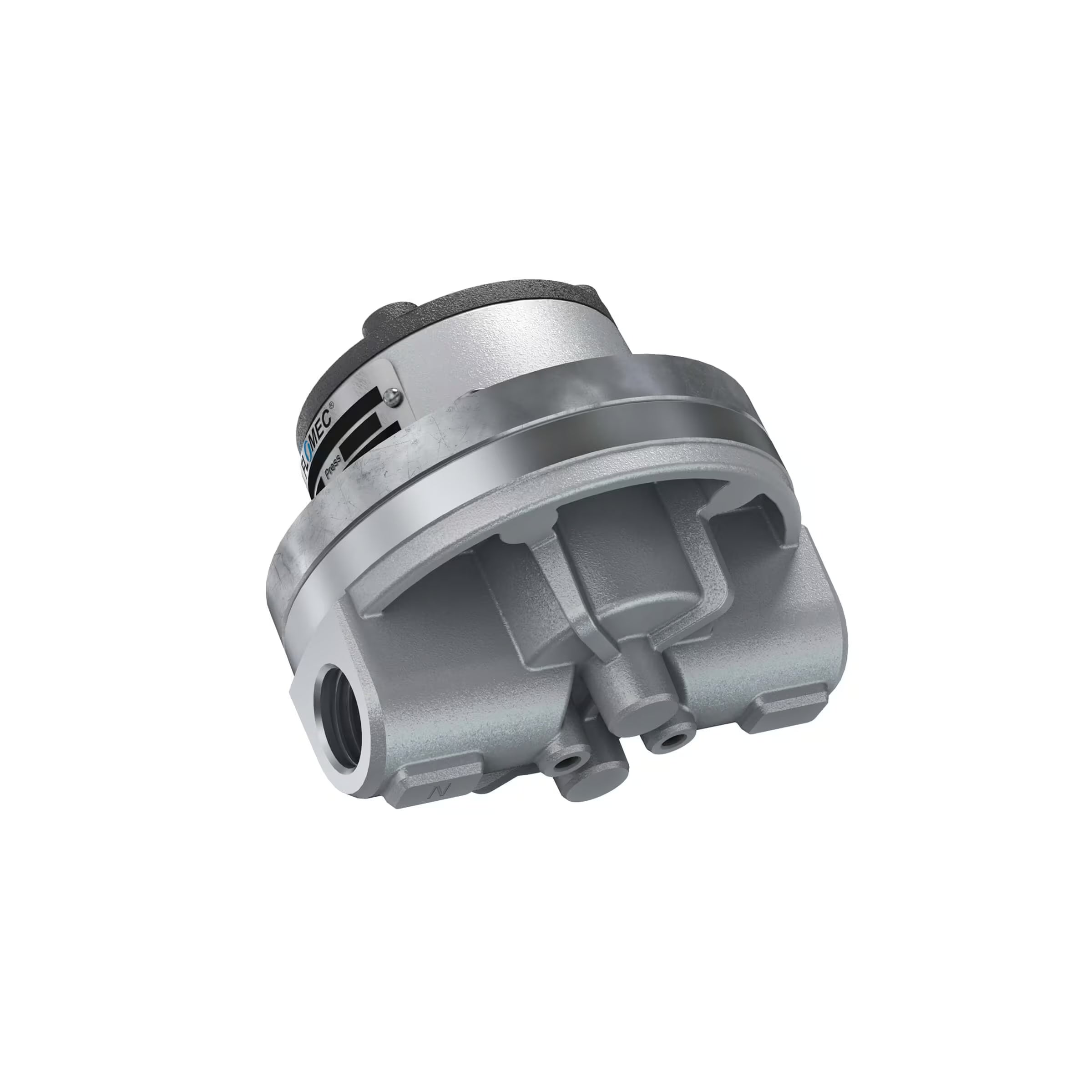 1/2" Oval Gear Aluminum NPT Blind Transmitter