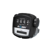 1/2" Oval Gear Aluminum NPT Flow Meter with Mechanical Display