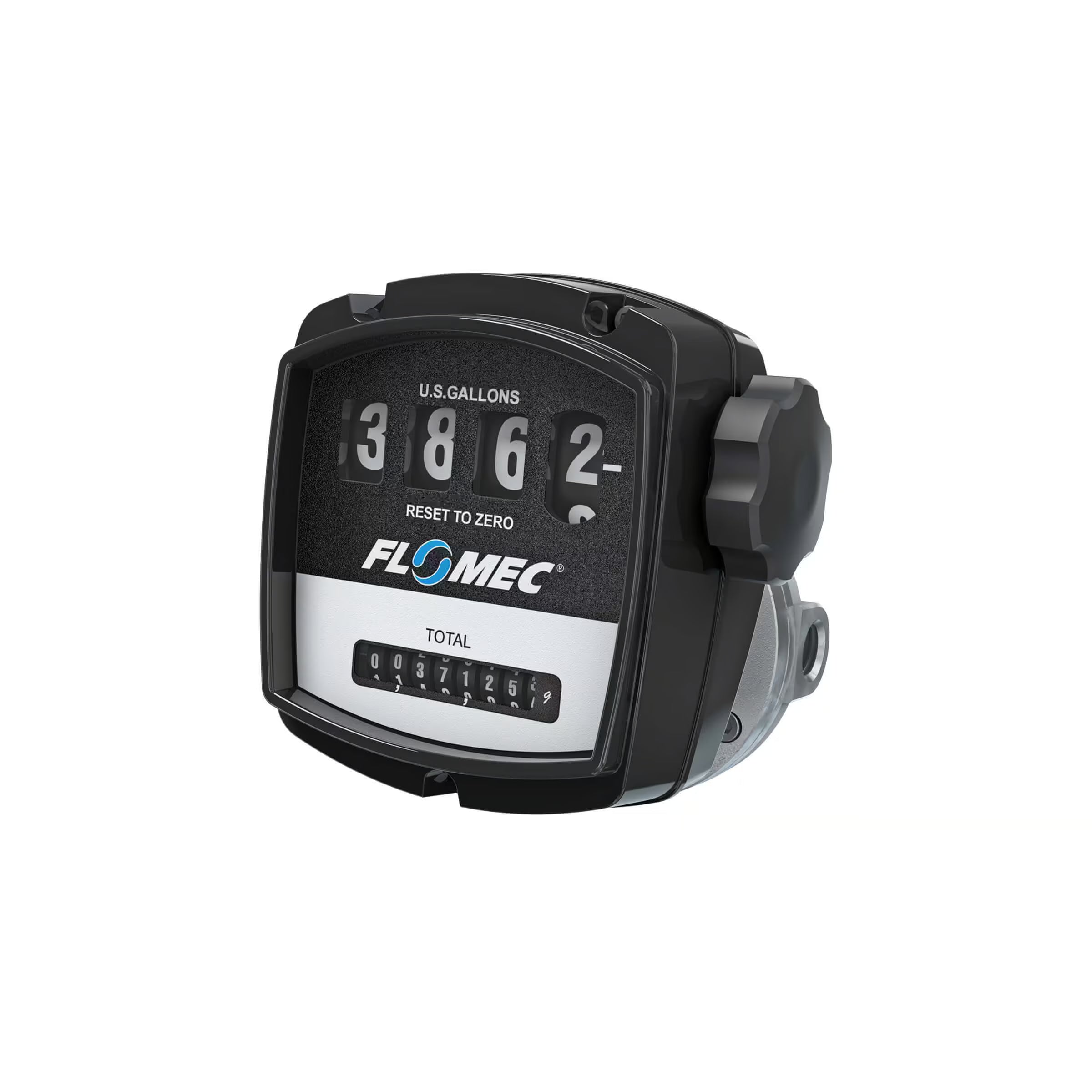 1/2" Oval Gear Aluminum NPT Flow Meter with Mechanical Display