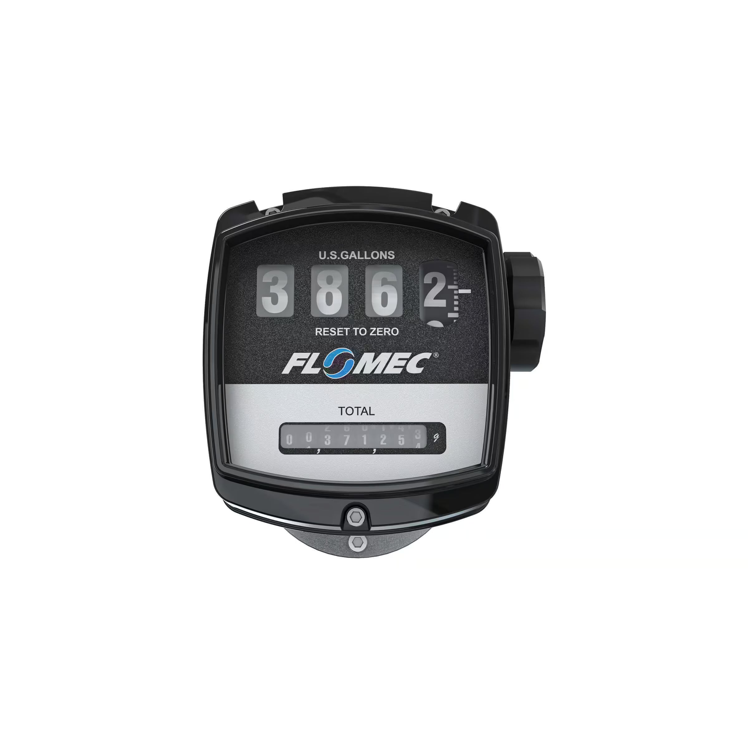 1/2" Oval Gear Aluminum NPT Flow Meter with Mechanical Display