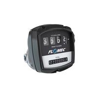 1/2" Oval Gear Aluminum NPT Flow Meter with Mechanical Display