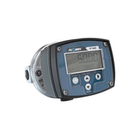 1/2" Oval Gear Aluminum NPT Flow Meter, RT40 Transmitter with Built-In Digital Display