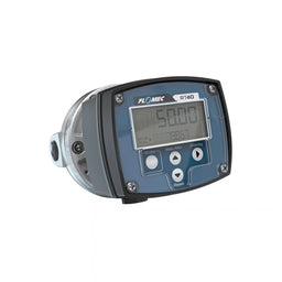 1/2" Oval Gear Aluminum NPT Flow Meter, RT40 Transmitter with Built-In Digital Display