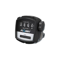 1/2" Oval Gear Stainless Steel NPT Flow Meter with Mechanical Display