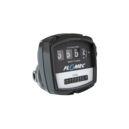 1/2" Oval Gear Stainless Steel NPT Flow Meter with Mechanical Display