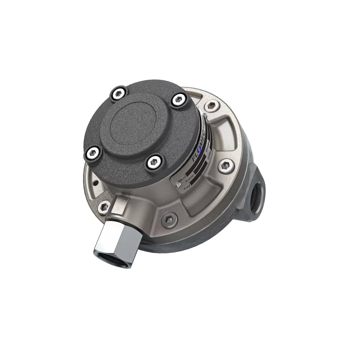 1/2" Oval Gear Stainless Steel NPT Blind Transmitter with Analog Output (4-20mA)