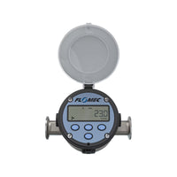 1/2" Oval Gear Stainless Steel Tri-Clamp Flow Meter, RT14 Transmitter with Built-In Digital Display