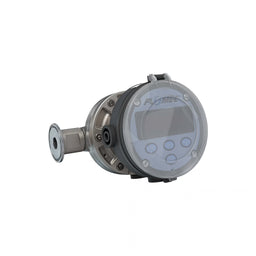 1/2" Oval Gear Stainless Steel Tri-Clamp Flow Meter, RT14 Transmitter with Built-In Digital Display