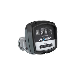 1" Oval Gear Aluminum NPT Flow Meter with Mechanical Display