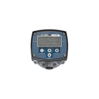 1" Oval Gear Aluminum NPT Flow Meter, RT40 Transmitter with Built-In Digital Display