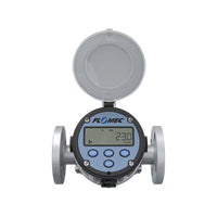 1" Oval Gear Aluminum #150 ANSI Flange Flow Meter, RT14 Transmitter with Built-In Digital Display