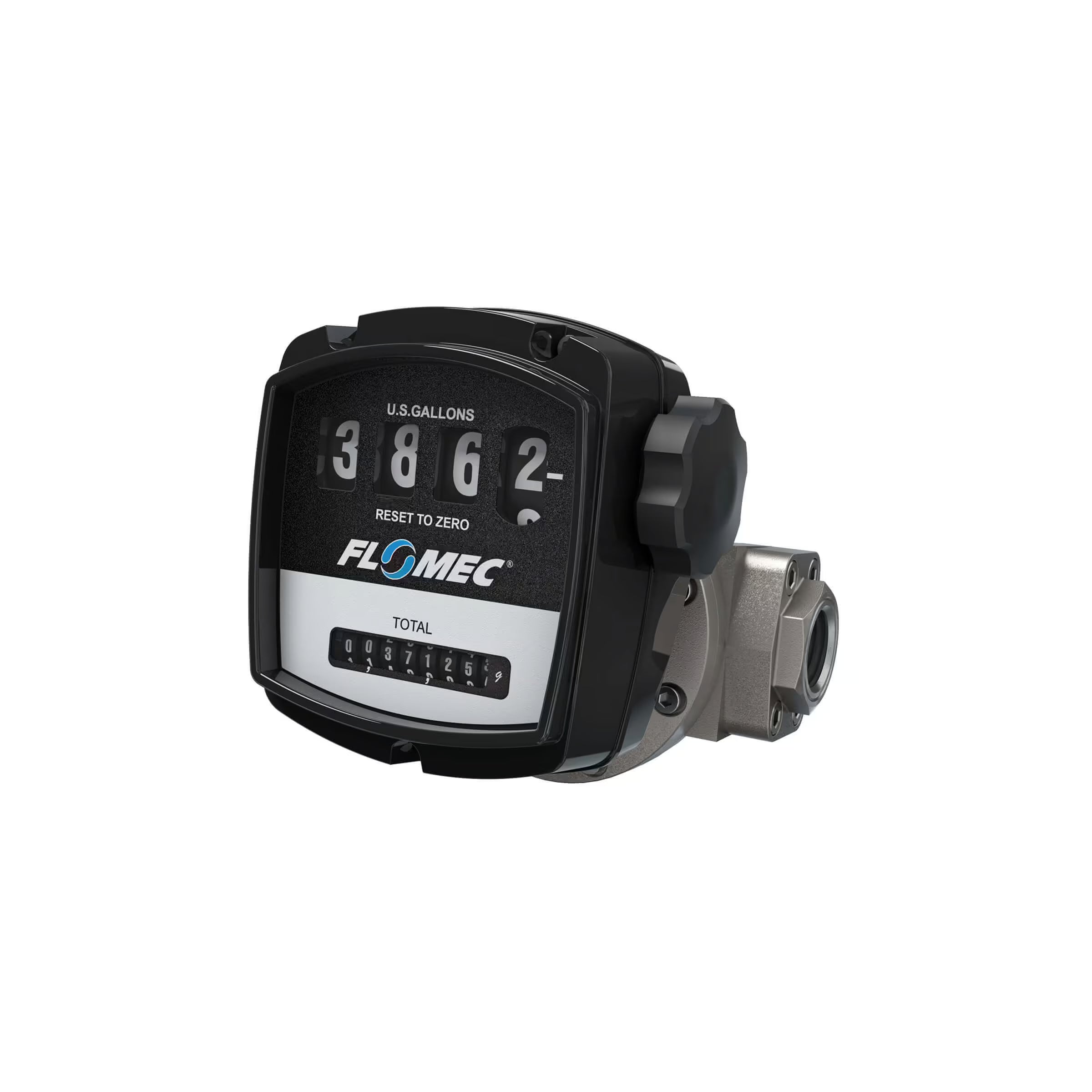 1" Oval Gear Stainless Steel Flow Meter NPT with Mechanical Display