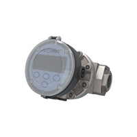 1" Oval Gear Stainless Steel NPT Flow Meter, RT14 Transmitter with Built-In Digital Display