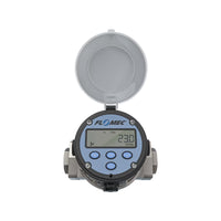 1" Oval Gear Stainless Steel NPT Flow Meter, RT14 Transmitter with Built-In Digital Display