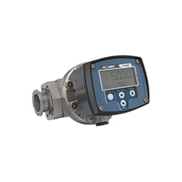1" Oval Gear Stainless Steel Tri-Clamp Flow Meter, RT40 Transmitter with Built-In Digital Display
