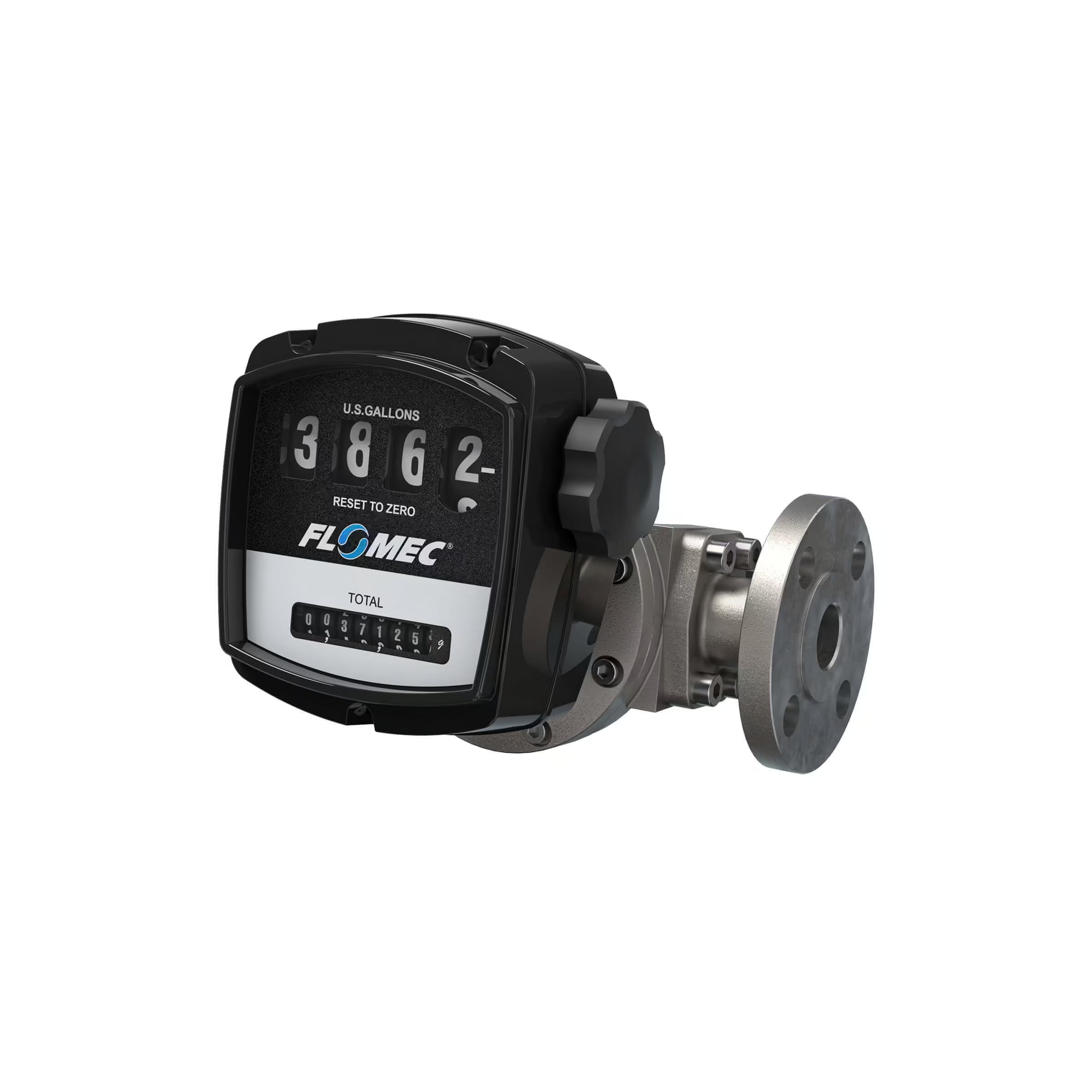 1" Oval Gear Stainless Steel #150 ANSI Flange Flow Meter with Mechanical Display