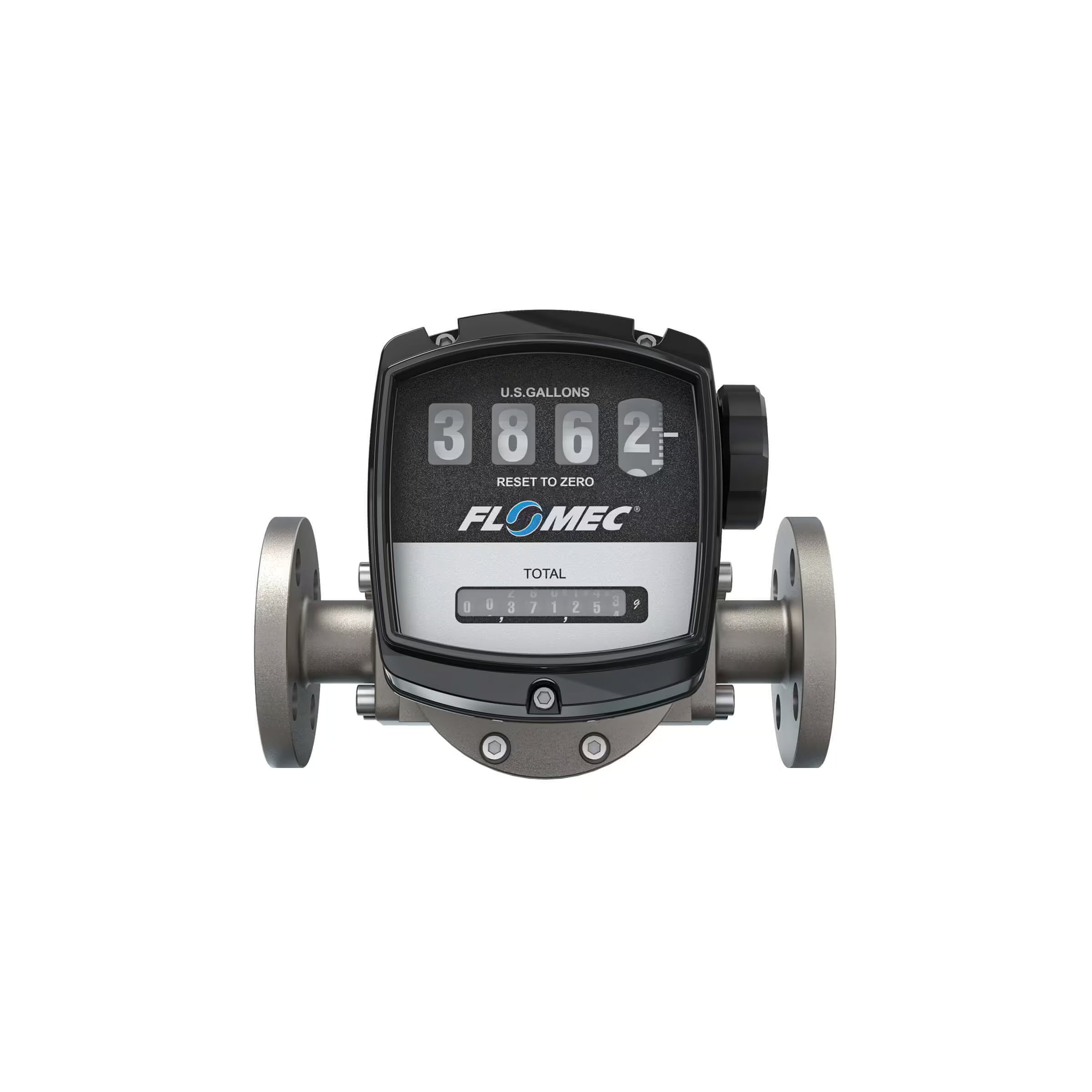 1" Oval Gear Stainless Steel #150 ANSI Flange Flow Meter with Mechanical Display