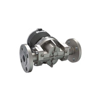 1" Oval Gear Stainless Steel #150 ANSI Flange Flow Meter, RT14 Transmitter with Built-In Digital Display