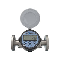 1" Oval Gear Stainless Steel #150 ANSI Flange Flow Meter, RT14 Transmitter with Built-In Digital Display