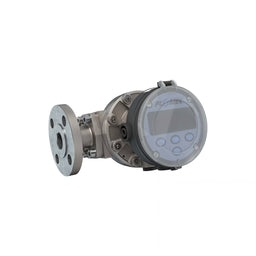 1" Oval Gear Stainless Steel #150 ANSI Flange Flow Meter, RT14 Transmitter with Built-In Digital Display