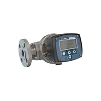 1" Oval Gear Stainless Steel #150 ANSI Flange Flow Meter, RT40 Transmitter with Built-In Digital Display