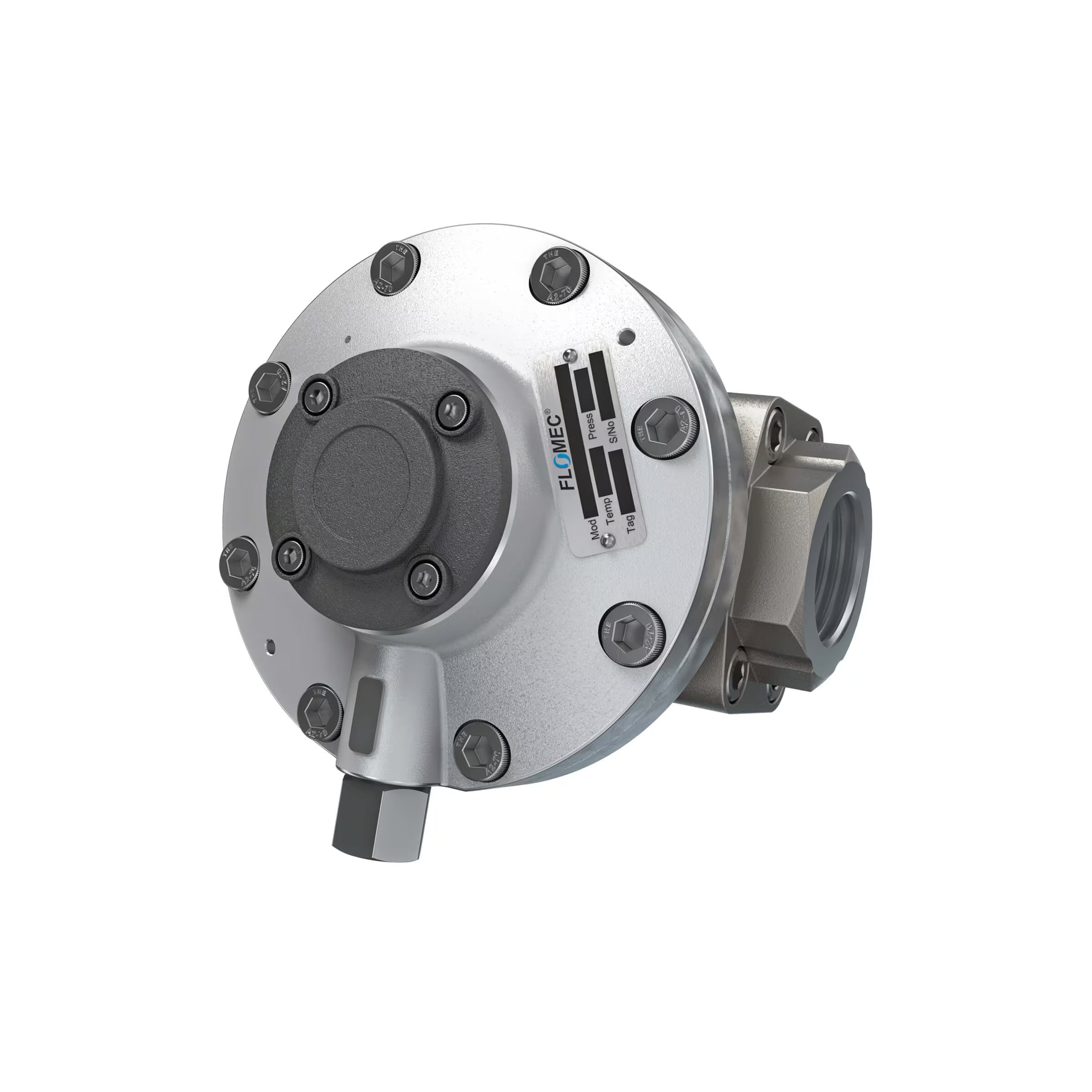 1-1/2" Oval Gear Aluminum NPT Blind Transmitter