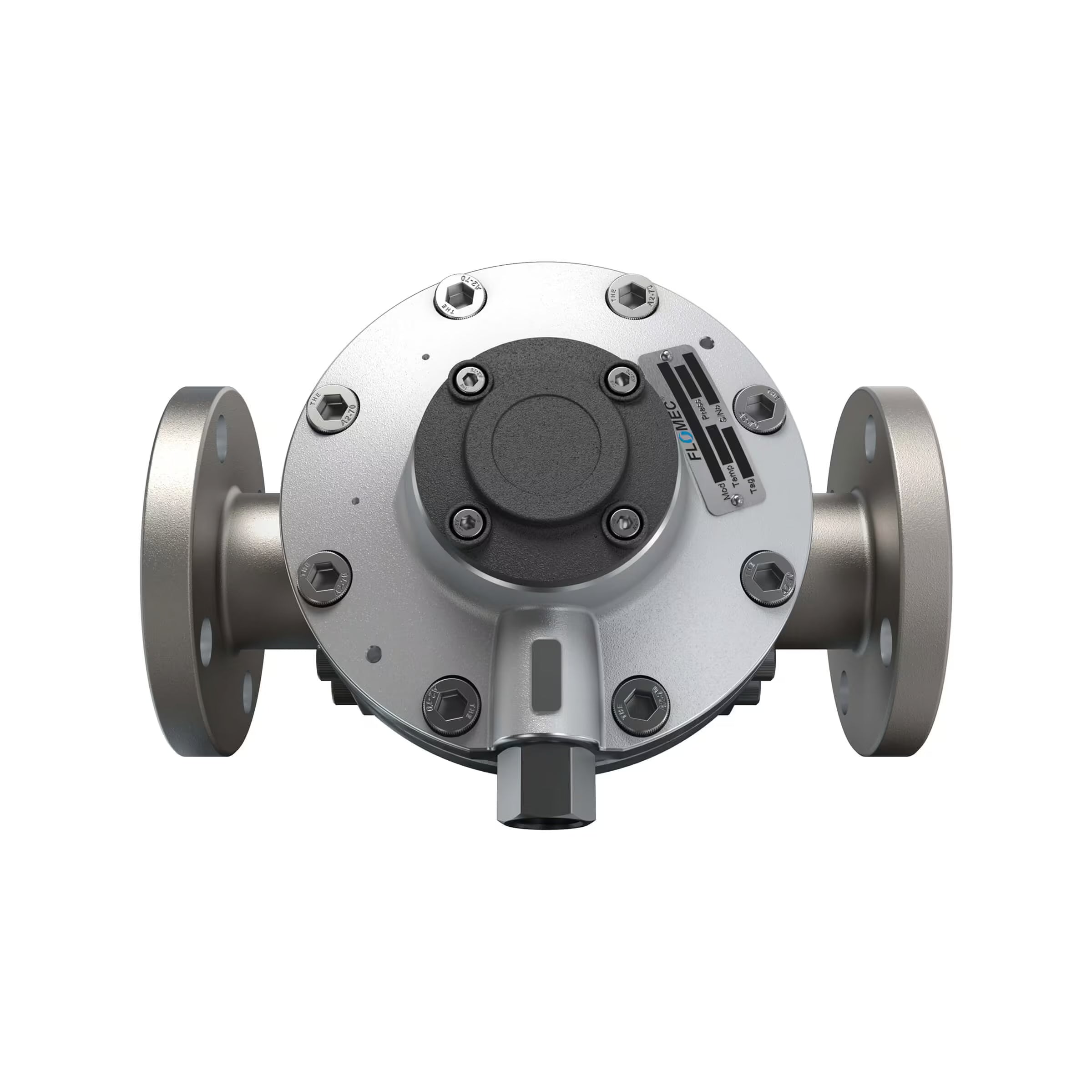 1-1/2" Oval Gear Aluminum #150 ANSI Flange Blind Transmitter