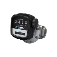 1-1/2" Oval Gear Aluminum NPT Flow Meter with Mechanical Display