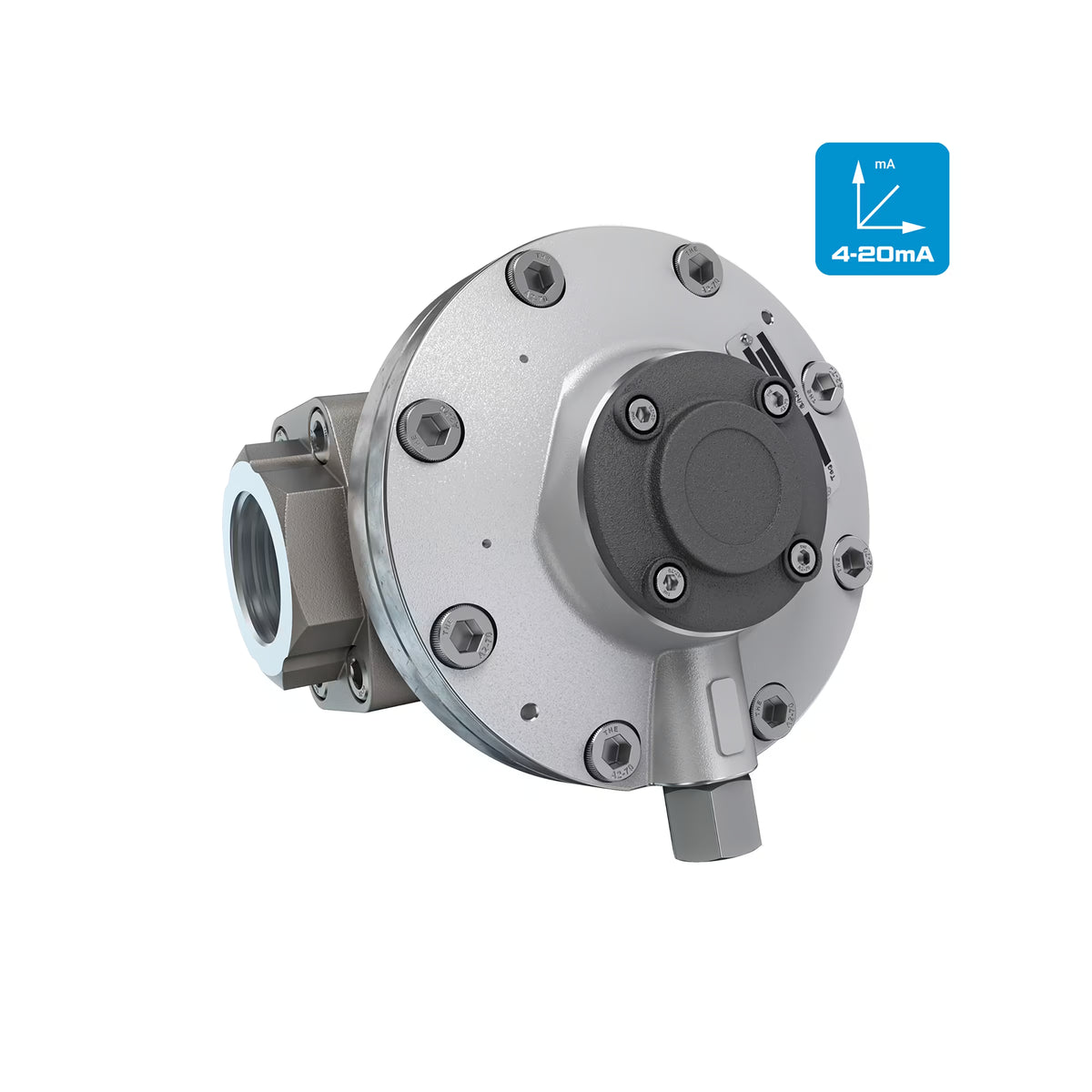 1-1/2" Oval Gear Aluminum NPT Blind Transmitter with Analog Output (4-20mA)