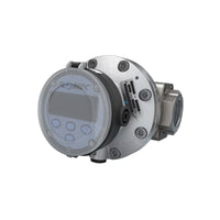 1-1/2" Oval Gear Aluminum NPT Flow Meter, RT14 Transmitter with Built-In Digital Display