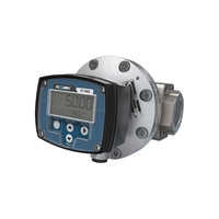 1-1/2" Oval Gear Aluminum NPT Flow Meter, RT40 Transmitter with Built-In Digital Display