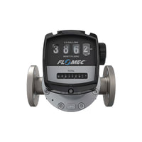 1-1/2" Oval Gear Aluminum #150 ANSI Flange Flow Meter with Mechanical Display