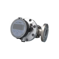 1-1/2" Oval Gear Aluminum #150 ANSI Flange Flow Meter, RT14 Transmitter with Built-In Digital Display