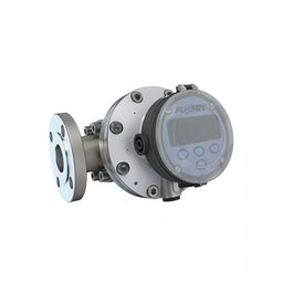 1-1/2" Oval Gear Aluminum #150 ANSI Flange Flow Meter, RT14 Transmitter with Built-In Digital Display