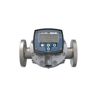 1-1/2" Oval Gear Aluminum #150 ANSI Flange Flow Meter, RT40 Transmitter with Built-In Digital Display
