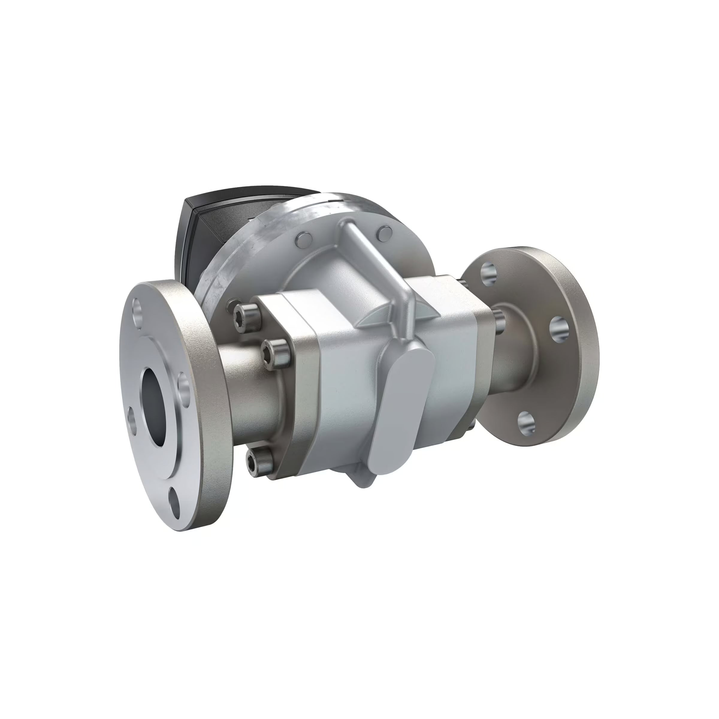 1-1/2" Oval Gear Aluminum #150 ANSI Flange Flow Meter, RT40 Transmitter with Built-In Digital Display