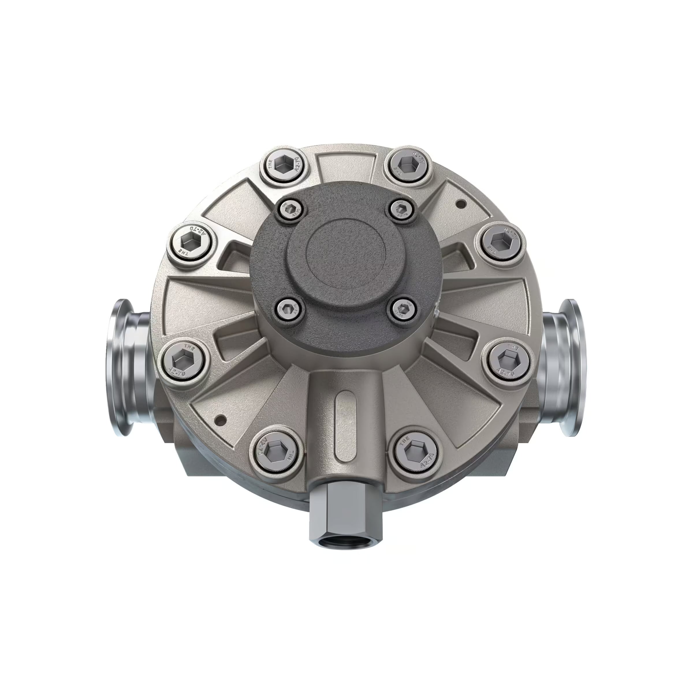 1-1/2" Oval Gear Stainless Steel Tri-Clamp Blind Transmitter