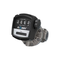 1-1/2" Oval Gear Stainless Steel NPT Flow Meter with Mechanical Display