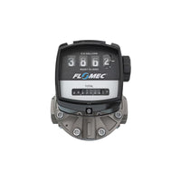 1-1/2" Oval Gear Stainless Steel NPT Flow Meter with Mechanical Display