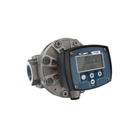 1-1/2" Oval Gear Stainless Steel NPT Flow Meter, RT40 Transmitter with Built-In Digital Display