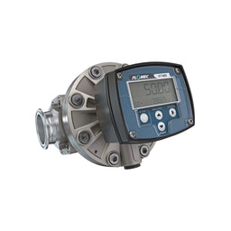 1-1/2" Oval Gear Stainless Steel Tri-Clamp Flow Meter, RT40 Transmitter with Built-In Digital Display