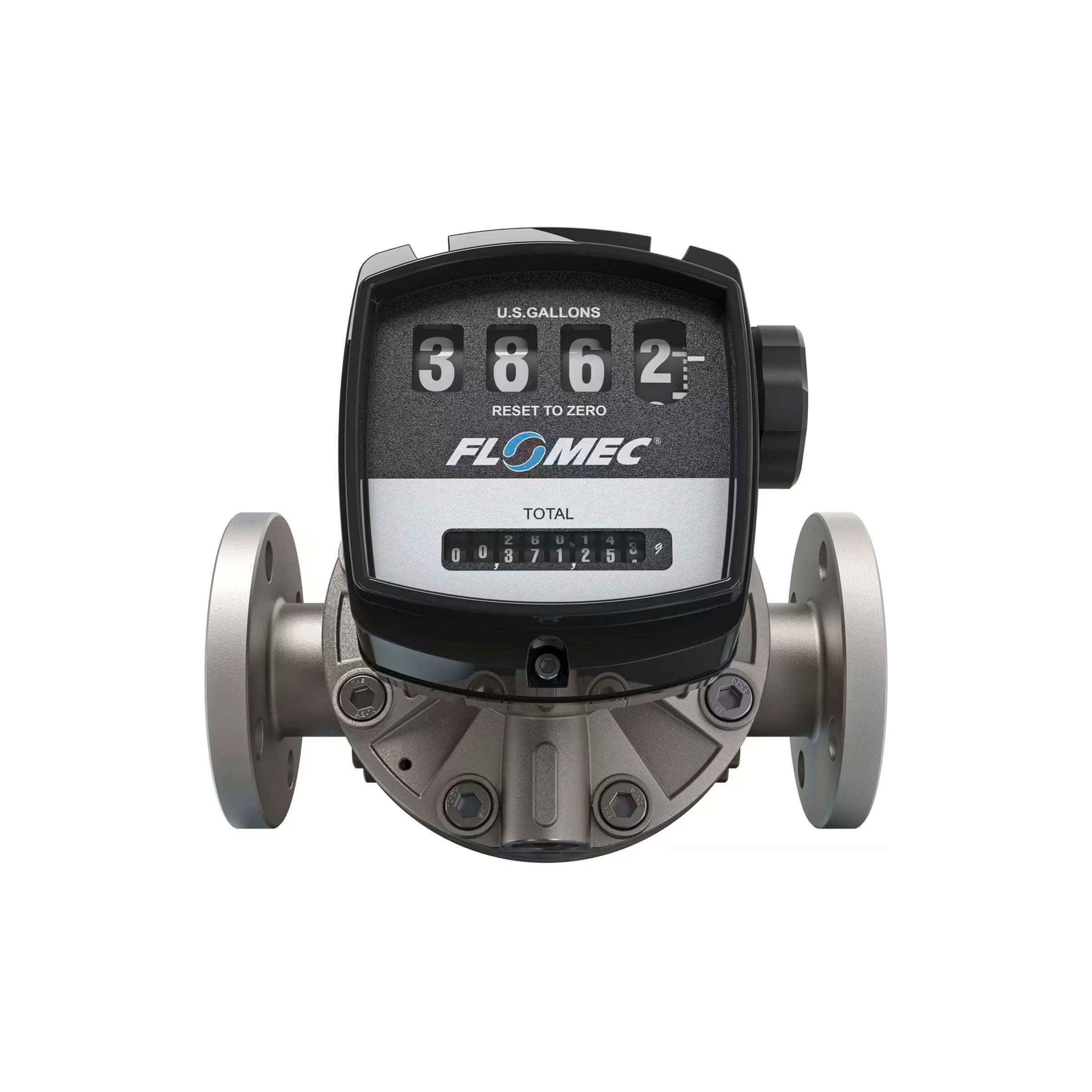 1-1/2" Oval Gear Stainless Steel #150 ANSI Flange Flow Meter with Mechanical Display