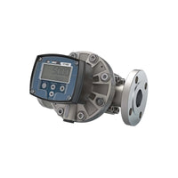 1-1/2" Oval Gear Stainless Steel #150 ANSI Flange Flow Meter, RT40 Transmitter with Built-In Digital Display