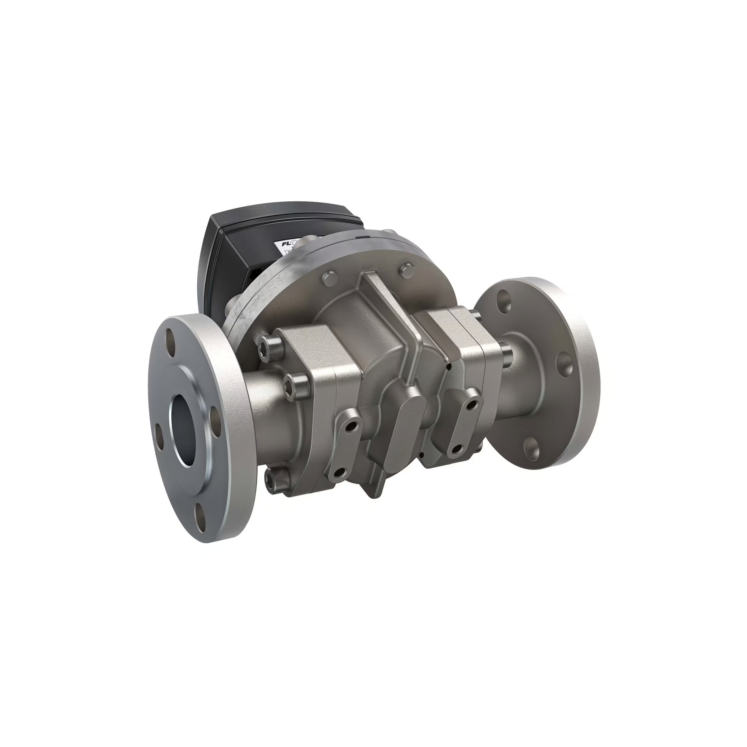 1-1/2" Oval Gear Stainless Steel #150 ANSI Flange Flow Meter, RT40 Transmitter with Built-In Digital Display
