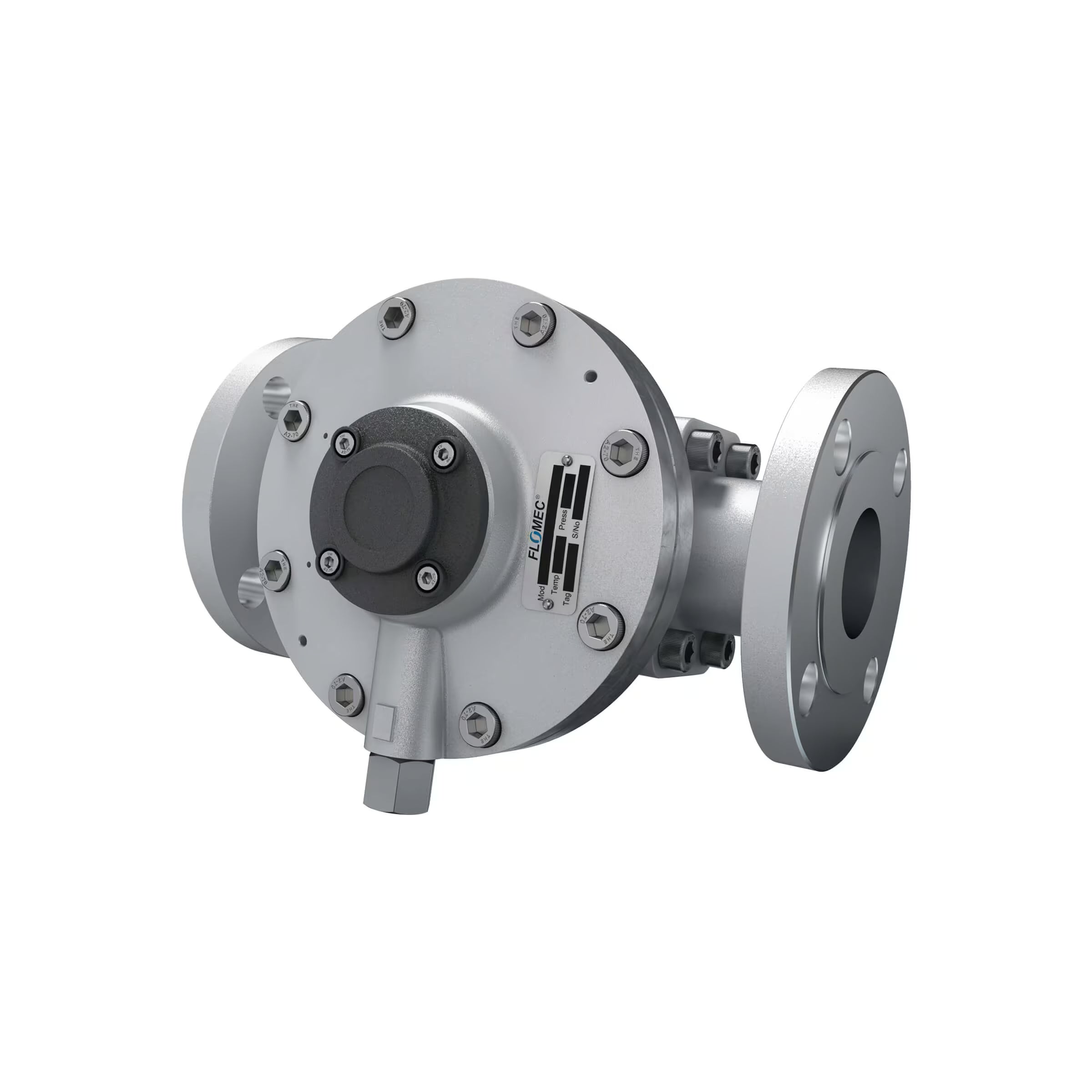 2" Oval Gear Aluminum  #150 ANSI Flange Blind Transmitter